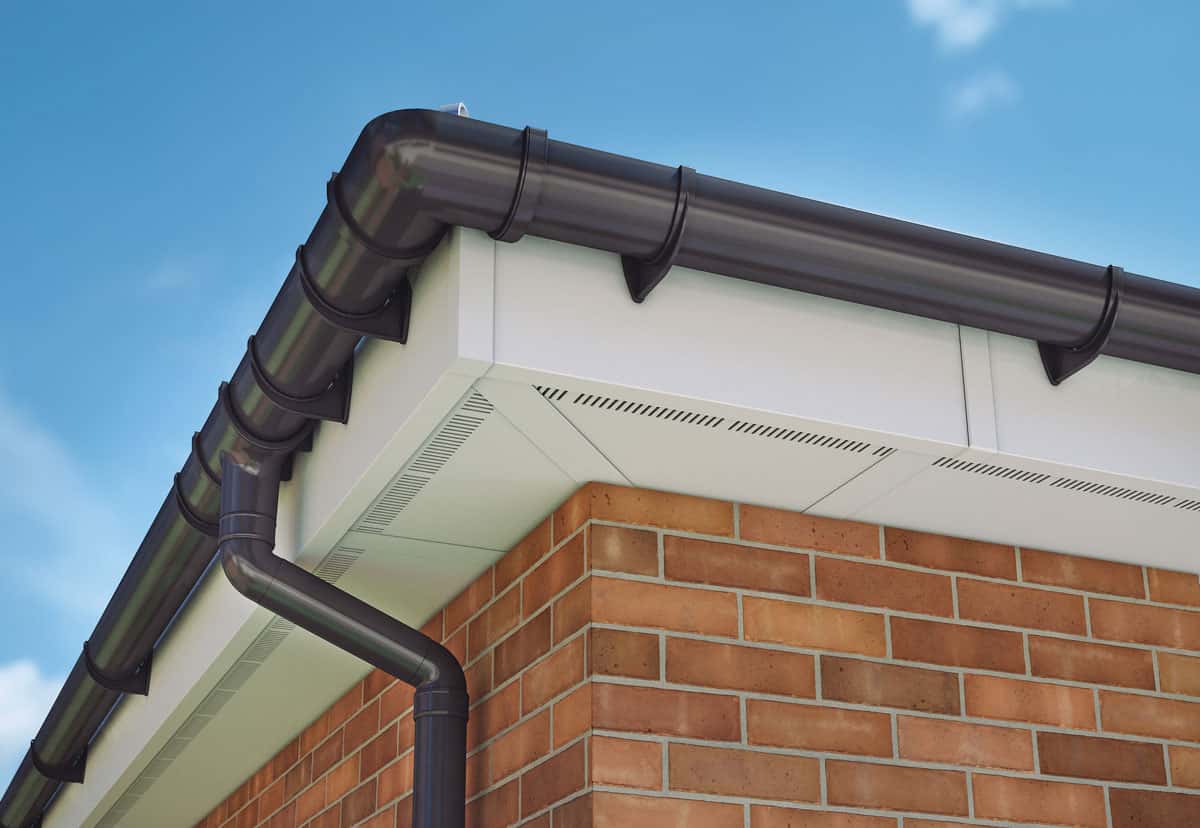 New guttering installed on home